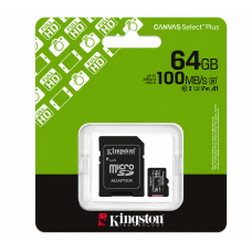 microSD ბარათი - Kingston Canvas Select Plus / 64GB