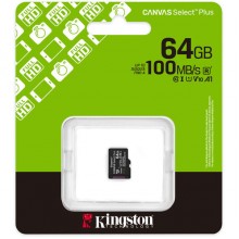 microSD ბარათი - Kingston Canvas Select Plus / 64GB