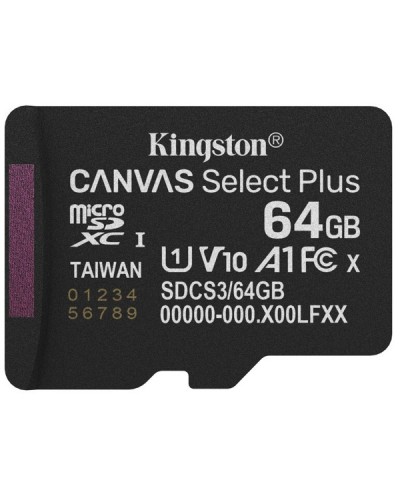 microSD ბარათი - Kingston Canvas Select Plus / 64GB