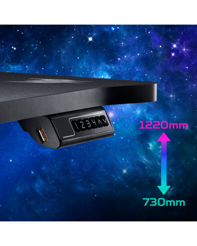 მაგიდა - Acer Predator Nexus 332 / სიმაღლე: რეგულირებადი / RGB / ფერი: შავი / ზომა: 150სმ x 70სმ