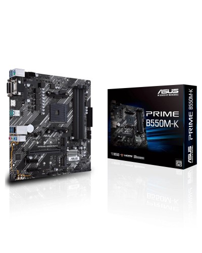 დედა დაფა - ASUS PRIME B550M-K / DDR4 / AM4 / mATX