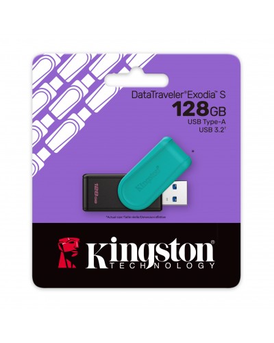 USB ფლეშ მეხსიერება - Kingston DataTraveler Exodia S / 128GB