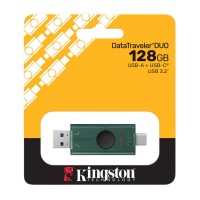 USB ფლეშ მეხსიერება - Kingston DataTraveler Duo / 128GB / USB-A & Type-C