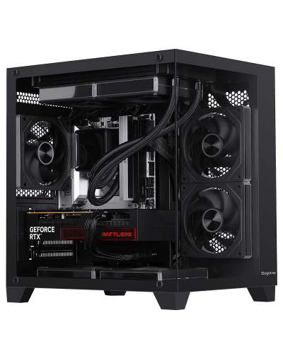 ქეისი - Segotep U502 Black / 3x ARGB Fan / Micro-ATX - Mini-ITX