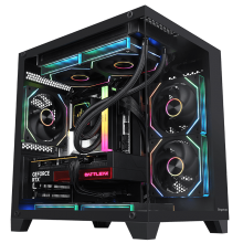 ქეისი - Segotep U502 Black / 3x ARGB Fan / Micro-ATX - Mini-ITX