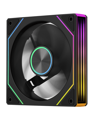 ქეისის ქულერი - Segotep Irisflo U-120F ARGB+PWM Reverse / შავი