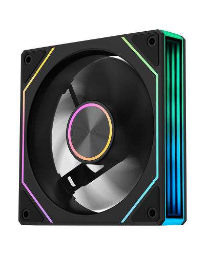 ქეისის ქულერი - Segotep Irisflo U-120 ARGB+PWM / შავი