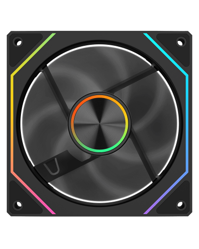 ქეისის ქულერი - Segotep Irisflo U-120 ARGB+PWM / შავი