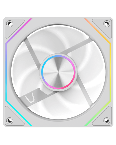 ქეისის ქულერი - Segotep Irisflo U-120 ARGB+PWM / თეთრი
