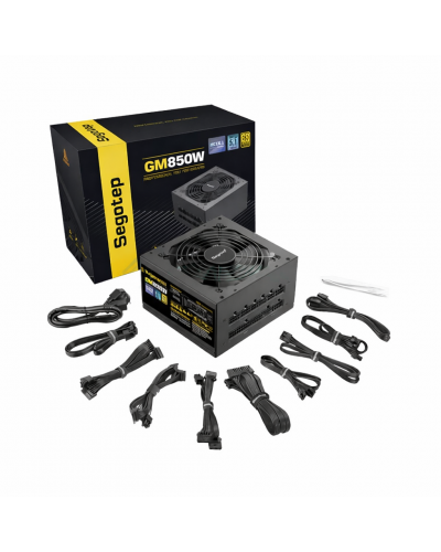 კვების ბლოკი - Segotep GM850W / 850W / 80 PLUS Gold / ATX 3.1 / შავი