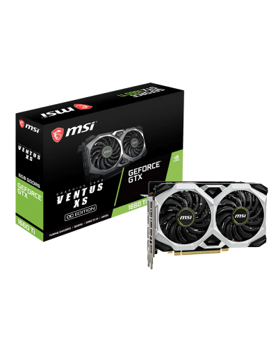ვიდეო ბარათი - MSI GeForce GTX 1660 Ti VENTUS XS 6GB GDDR6 OC (მეორადი)