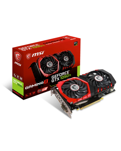 ვიდეო ბარათი - MSI GeForce GTX 1050 Ti GAMING X 4G (მეორადი)