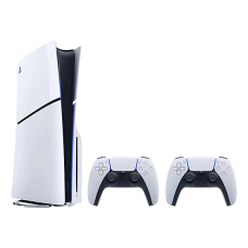 Sony PlayStation 5 - Slim CD Version / თეთრი / 2 ცალი DualSense Wireless Controller.