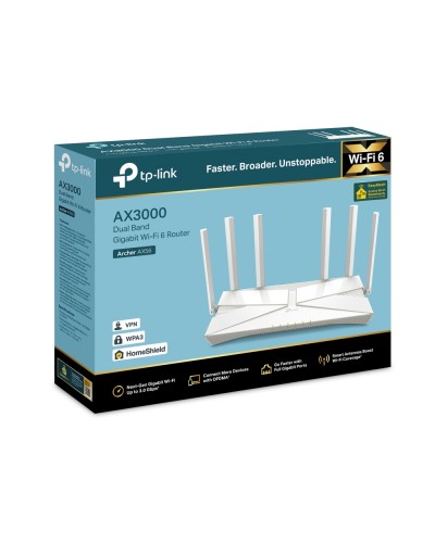 Wi-Fi როუტერი – TP-Link Archer AX56 / AX3000 / Wi-Fi 6 / Dual-Band