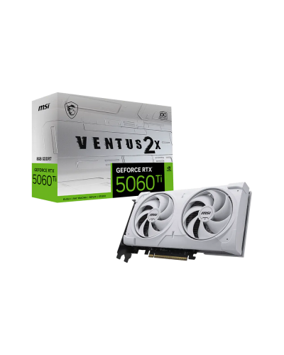 ვიდეო ბარათი - MSI GeForce RTX 5060 Ti 8GB GDDR7 VENTUS 2X OC WHITE PLUS