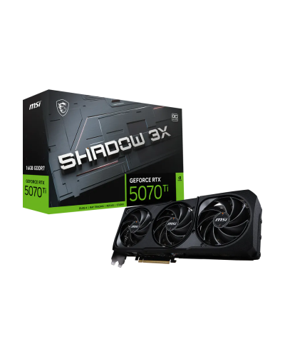 ვიდეო ბარათი - MSI GeForce RTX 5070 Ti 16GB GDDR7 SHADOW 3X OC