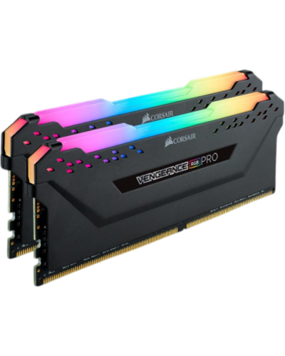 ოპერატიული მეხსიერება – CORSAIR VENGEANCE RGB PRO 16GB (2x8GB) / DDR4 / 3200MHz / C16 / RGB / Black