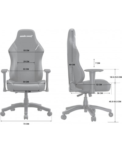სავარძელი - AndaSeat Luna / შავი-ლურჯი