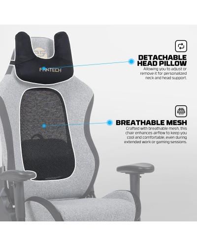 სავარძელი - Fantech GC195 / ნაცრისფერი