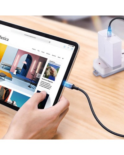 Type-C სადენი - UGREEN US316 (90120) / Type-C to Type-C / 100W / up to 480 მბ-წმ / შავი / 3 მეტრი