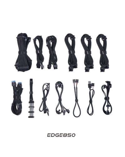 კვების ბლოკი - Lian Li Edge Gold 850 / 850W / 80 PLUS Gold / ATX 3.1 / Full Modular / შავი