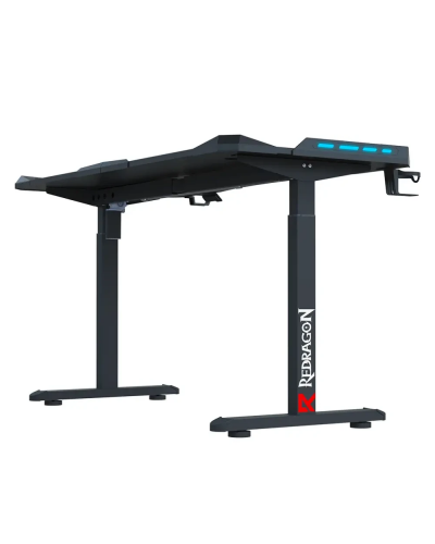 მაგიდა - Redragon GD-3300-S / ელექტრო რეგულირებადი / RGB განათება / 120 x 60 სმ / შავი