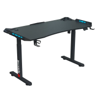 მაგიდა - Redragon GD-3300-S / ელექტრო რეგულირებადი / RGB განათება / 120 x 60 სმ / შავი