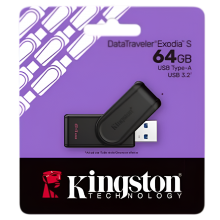 USB ფლეშ მეხსიერება - Kingston DataTraveler Exodia S / 64GB