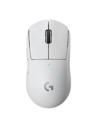 მაუსი - Logitech PRO X Superlight / უსადენო / HERO Sensor / 63 გრამი / 100–25,600 DPI / LIGHTSPEED / თეთრი