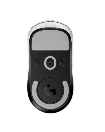 მაუსი - Logitech PRO X Superlight / უსადენო / HERO Sensor / 63 გრამი / 100–25,600 DPI / LIGHTSPEED / თეთრი