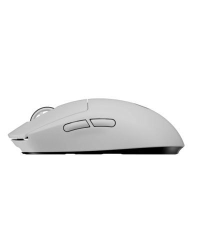 მაუსი - Logitech PRO X Superlight / უსადენო / HERO Sensor / 63 გრამი / 100–25,600 DPI / LIGHTSPEED / თეთრი