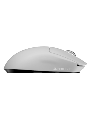 მაუსი - Logitech PRO X Superlight / უსადენო / HERO Sensor / 63 გრამი / 100–25,600 DPI / LIGHTSPEED / თეთრი