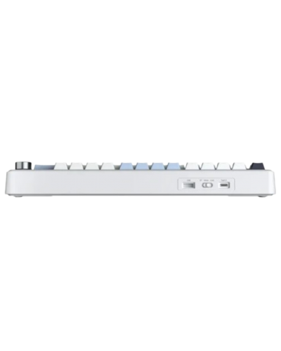 კლავიატურა - AULA F75MAX Gasket / RGB / მექანიკური / Wireless / Bluetooth / დატენვადი / სვიჩი: Reaper / ლურჯი-თეთრი-შავი / 75%