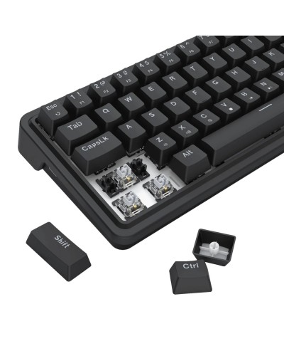 კლავიატურა - Redragon K709 NOVA / მექანიკური / სადენიანი /  სვიჩი: Dragon Chant / შავი / 65%