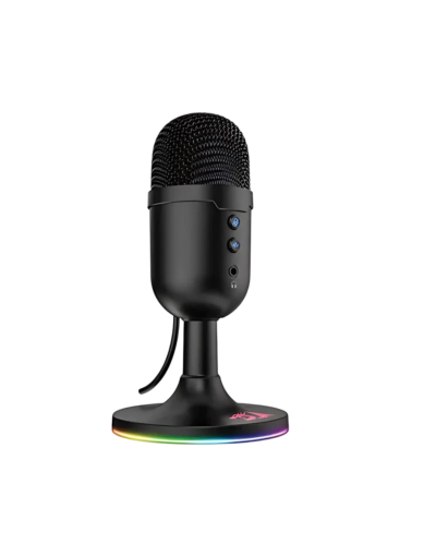 გეიმინგ მიკროფონი - Redragon GM303 Pulsar / USB / Omnidirectional / RGB / ფერი: შავი