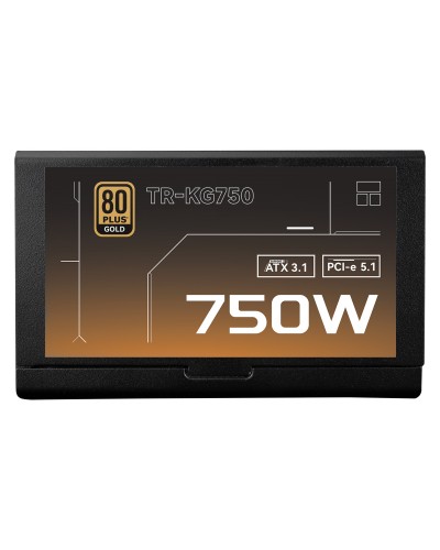 კვების ბლოკი - Thermalright TR-KG750 / 750W / 80 PLUS Gold / ATX / Full Modular / შავი