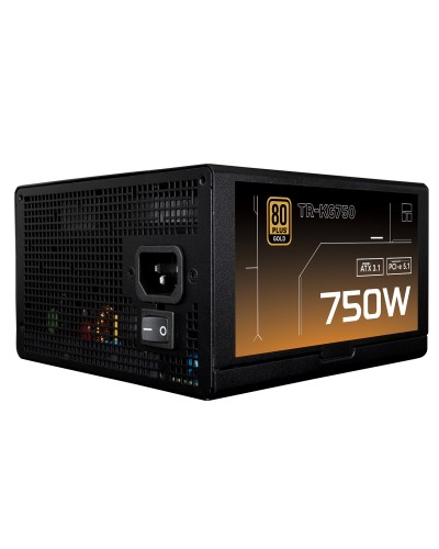 კვების ბლოკი - Thermalright TR-KG750 / 750W / 80 PLUS Gold / ATX / Full Modular / შავი