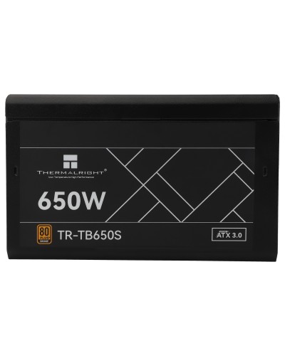 კვების ბლოკი - Thermalright TR-TB650S / 650W / 80 PLUS Bronze / ATX / შავი