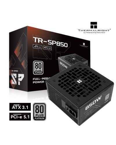 კვების ბლოკი - Thermalright TR-SP850W / 850W / 80 PLUS Platinum / ATX 3.1 / Full Modular / შავი