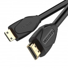 HDMI to Mini HDMI კაბელი - Vention VAA-D02-B200 / 3D მხარდაჭერა / 2 მეტრი