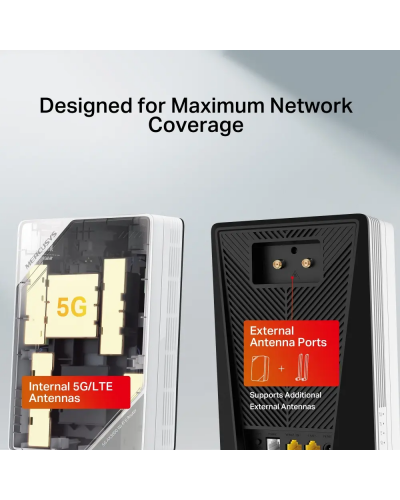 Wi-Fi როუტერი - MERCUSYS MB520-5G / 5G როუტერი / SIM ბარათით