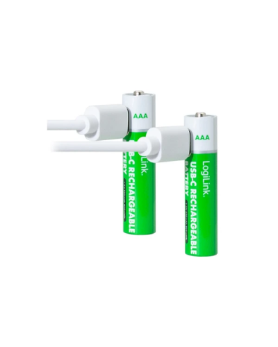 Logilink LR03RCB2 AAA -1.5V Li-Ion / 550mAh / USB-C / დატენვადი ელემენტები 2 ცალი