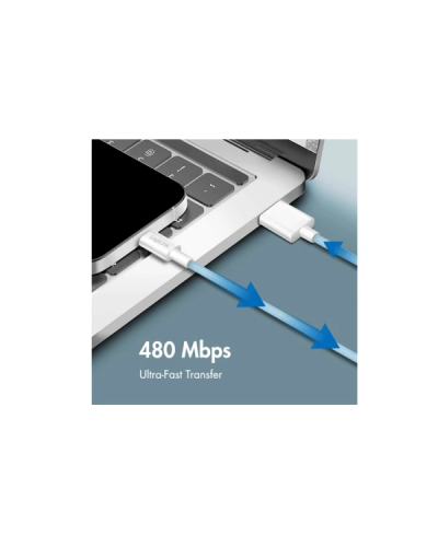 USB-A to Type-C სადენი - Logilink CU0331 / 60W / up to 480 მბ-წმ / ლურჯი / 1.5 მეტრი