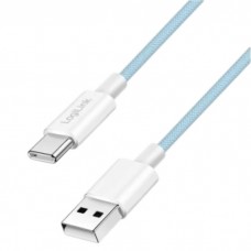 USB-A to Type-C სადენი - Logilink CU0331 / 60W / up to 480 მბ-წმ / ლურჯი / 1.5 მეტრი