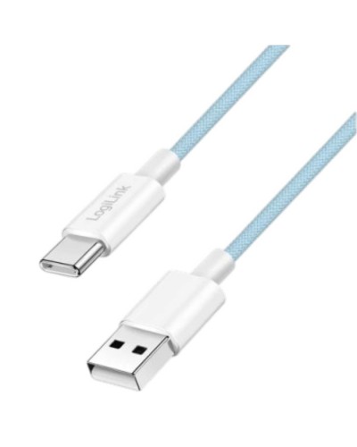USB-A to Type-C სადენი - Logilink CU0331 / 60W / up to 480 მბ-წმ / ლურჯი / 1.5 მეტრი