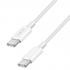 USB-C to USB-C სადენი - Logilink CU0342 / 60W / up to 480 მბ-წმ / თეთრი / 1.5 მეტრი