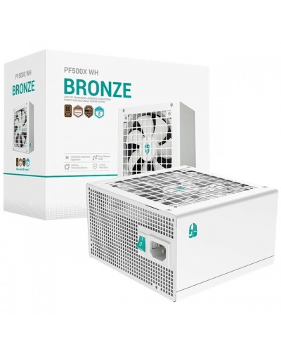 კვების ბლოკი - DEEPCOOL PF500X / 80 PLUS Bronze / 500W / თეთრი