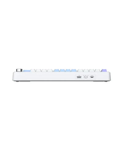 კლავიატურა - AULA F75MAX Gasket / RGB / მექანიკური / Wireless / Bluetooth / დატენვადი / სვიჩი: Reaper / ლურჯი-თეთრი-იასამნისფერი/ 75%