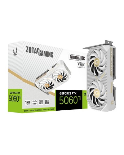ვიდეობარათი - ZOTAC GeForce RTX 5060 Ti 16GB GDDR7 Twin Edge OC White Edition