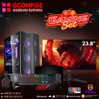 გეიმინგ კომპიუტერი - AMD Ryzen 5 8400F | RX 7600 8GB | DDR5 16GB | Acer Nitro 200Hz | Fantech P51